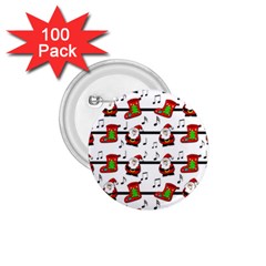 Xmas Song Pattern 1 75  Buttons (100 Pack)  by Valentinaart