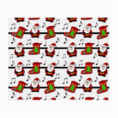 Xmas Song Pattern Small Glasses Cloth by Valentinaart