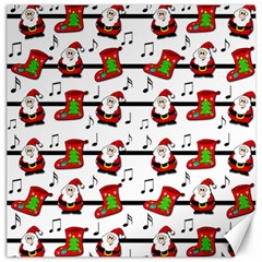 Xmas Song Pattern Canvas 20  X 20   by Valentinaart