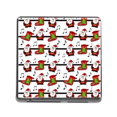 Xmas Song Pattern Memory Card Reader (square) by Valentinaart