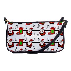 Xmas Song Pattern Shoulder Clutch Bags by Valentinaart