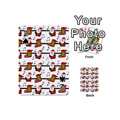 Xmas Song Pattern Playing Cards 54 (mini)  by Valentinaart