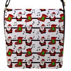 Xmas Song Pattern Flap Messenger Bag (s) by Valentinaart