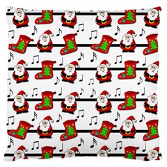 Xmas Song Pattern Standard Flano Cushion Case (two Sides) by Valentinaart