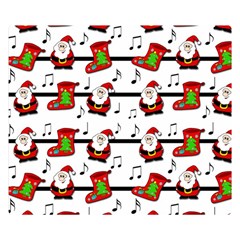 Xmas Song Pattern Double Sided Flano Blanket (small)  by Valentinaart