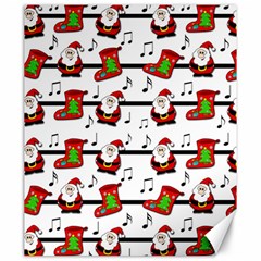 Xmas Song Pattern Canvas 20  X 24   by Valentinaart