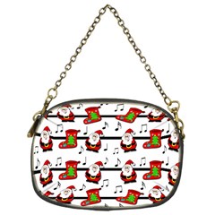 Xmas Song Pattern Chain Purses (one Side)  by Valentinaart