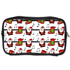 Xmas Song Pattern Toiletries Bags by Valentinaart