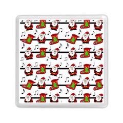 Xmas Song Pattern Memory Card Reader (square)  by Valentinaart