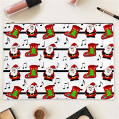 Xmas Song Pattern Cosmetic Bag (xxl)  by Valentinaart