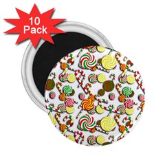 Xmas Candy Pattern 2 25  Magnets (10 Pack)  by Valentinaart