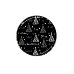 New Year Pattern - Gray Hat Clip Ball Marker (4 Pack) by Valentinaart