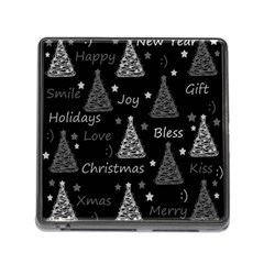 New Year Pattern - Gray Memory Card Reader (square) by Valentinaart