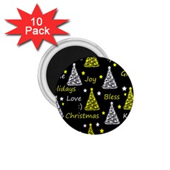 New Year Pattern - Yellow 1 75  Magnets (10 Pack)  by Valentinaart