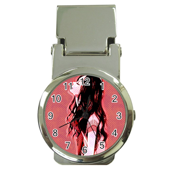 Day Dreaming Anime Girl Money Clip Watches