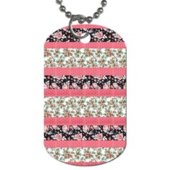 Cute Flower Pattern Dog Tag (two Sides) by Brittlevirginclothing