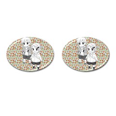 Cute Kids  Cufflinks (oval) by Brittlevirginclothing