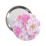 Cute Pink Flower Pattern  2.25  Handbag Mirrors Front