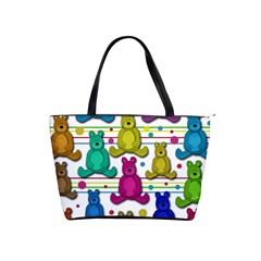 Teddy Bear Shoulder Handbags by Valentinaart