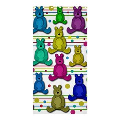 Teddy Bear Shower Curtain 36  X 72  (stall)  by Valentinaart