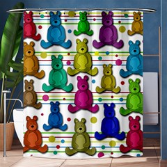 Teddy Bear Shower Curtain 60  X 72  (medium)  by Valentinaart