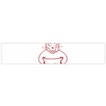 Cute Rabbit With I M So Cute Text Banner Flano Scarf (Small)  Front