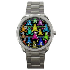 Teddy Bear 2 Sport Metal Watch by Valentinaart