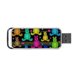 Teddy Bear 2 Portable Usb Flash (one Side) by Valentinaart