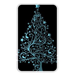 Elegant Blue Christmas Tree Black Background Memory Card Reader by yoursparklingshop