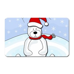 Polar Bear Magnet (rectangular) by Valentinaart