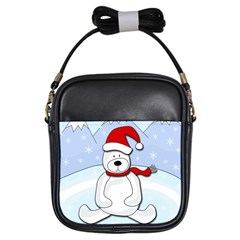 Polar Bear Girls Sling Bags by Valentinaart