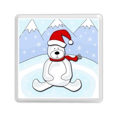 Polar Bear Memory Card Reader (square)  by Valentinaart