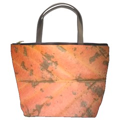 Red Leaf Texture Bucket Bags by SamEarl13