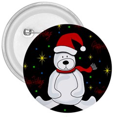 Polar Bear - Xmas Design 3  Buttons by Valentinaart