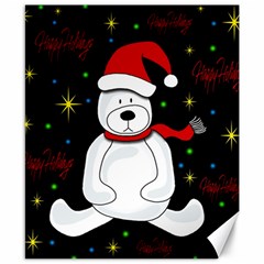 Polar Bear - Xmas Design Canvas 8  X 10  by Valentinaart