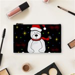 Polar bear - Xmas design Cosmetic Bag (Small)  Front