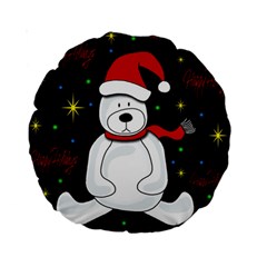 Polar Bear - Xmas Design Standard 15  Premium Round Cushions by Valentinaart