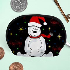 Polar Bear - Xmas Design Accessory Pouches (medium)  by Valentinaart