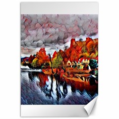 River Teme Ludlow Graffiti Canvas 20  X 30  (unframed) by DeneWestUK