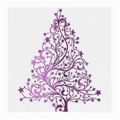 Elegant Starry Christmas Pink Metallic Look Medium Glasses Cloth (2-side) by yoursparklingshop