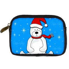 Polar Bear - Blue Digital Camera Cases by Valentinaart