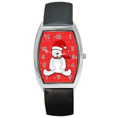 Polar Bear - Red Barrel Style Metal Watch by Valentinaart