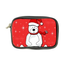 Polar Bear - Red Coin Purse by Valentinaart