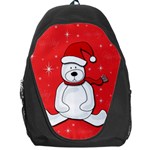 Polar bear - red Backpack Bag Front