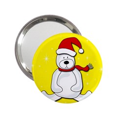 Polar Bear - Yellow 2 25  Handbag Mirrors by Valentinaart