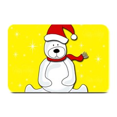 Polar Bear - Yellow Plate Mats by Valentinaart