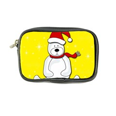 Polar Bear - Yellow Coin Purse by Valentinaart