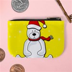 Polar bear - yellow Mini Coin Purses Back