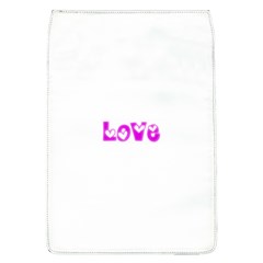 Pink Love Hearts Typography Flap Covers (l)  by yoursparklingshop