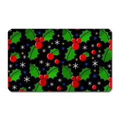 Xmas Magical Pattern Magnet (rectangular) by Valentinaart